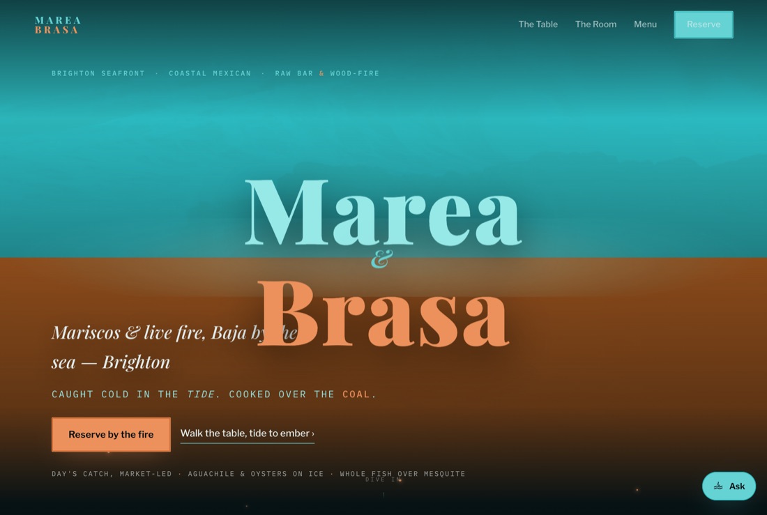 The website GotRegulars built for Costa