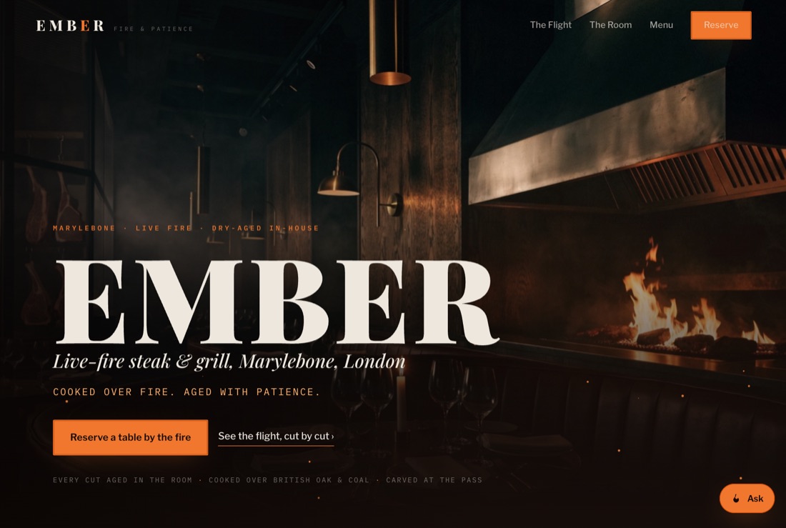 The website GotRegulars built for Ember